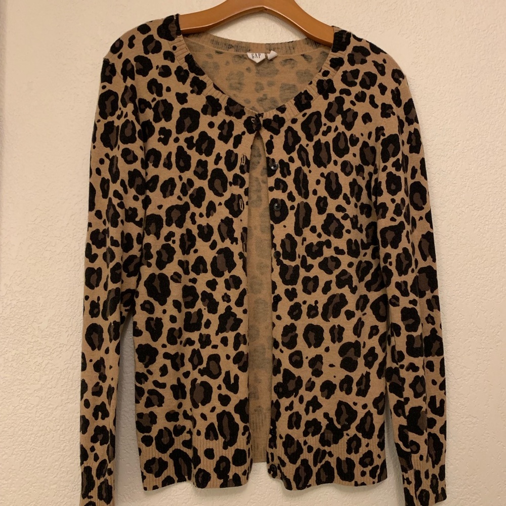 GAP Leopard cardigan